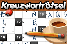Kreuzwortsätsel kostenlos spielen - Denkspiel